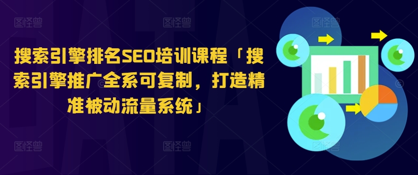 搜索引擎排名SEO培训课程「搜索引擎推广全系可复制，打造精准被动流量系统」-易购网创