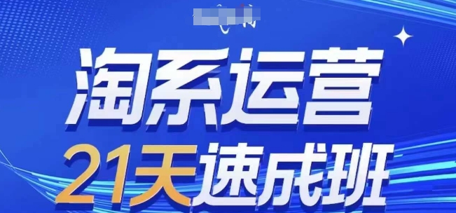 淘系运营21天速成班(更新24年6月)，0基础轻松搞定淘系运营，不做假把式-易购网创