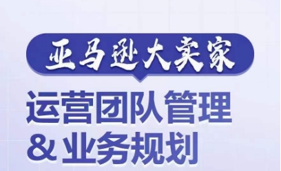 亚马逊大卖家-运营团队管理&业务规划，为你揭秘如何打造超强实力的运营团队-易购网创