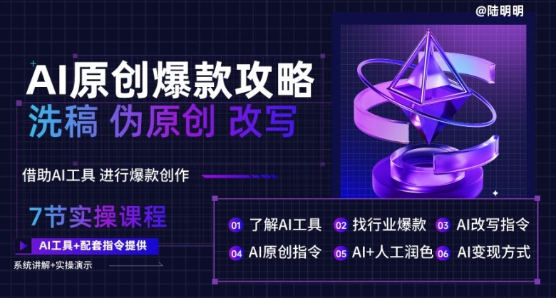 AI原创爆款攻略，洗稿改写伪原创必备，轻松创作10万+爆款文案-易购网创