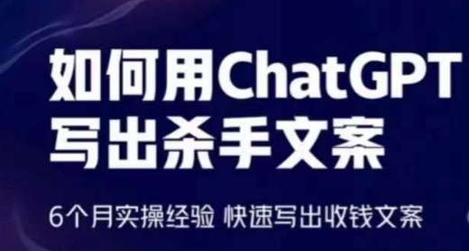 如何用ChatGPT写出杀手文案，6个月实操经验，快速写出收钱文案-易购网创