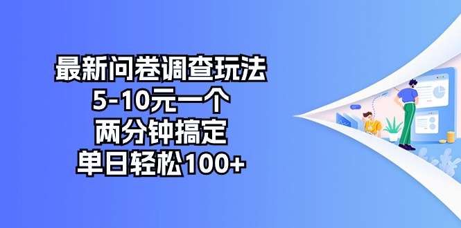 最新问卷调查玩法，5-10元一个，两分钟搞定，单日轻松100+-易购网创