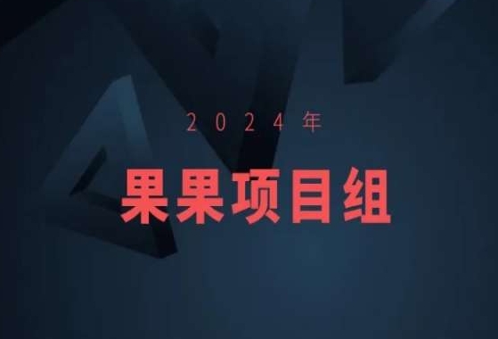 2024年果果项目组项目合集-果果最新项目-易购网创