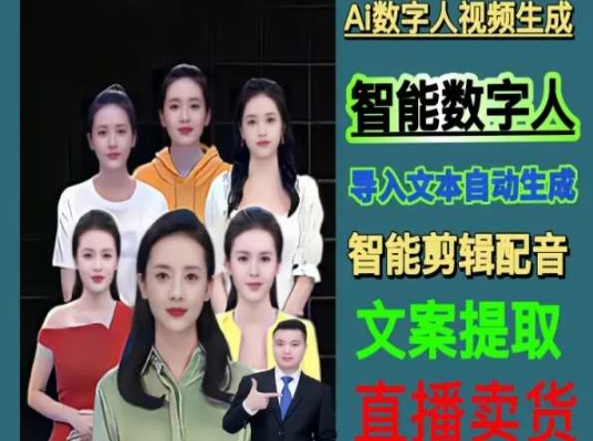 伍老师Ai数字人快速剪辑制作以及变现视频课-易购网创