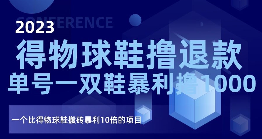 2023得物球鞋撸退款，单号一双鞋暴利撸1000，一个比得物球鞋搬砖暴利10倍的项目【揭秘】-易购网创