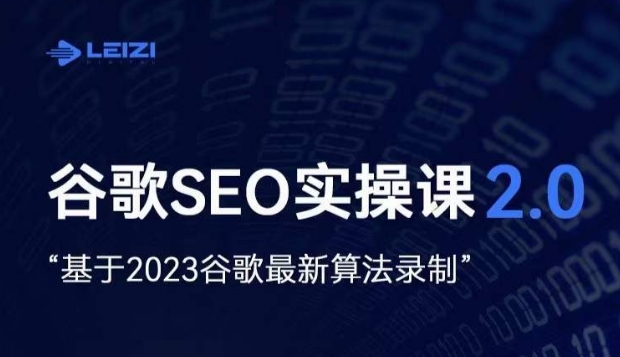 雷子·谷歌SEO 2.0实战课，独立站询盘自由必备，基于2023谷歌最新算法录制-易购网创