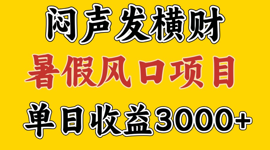30天赚了7.5W 暑假风口项目，比较好学，2天左右上手-易购网创