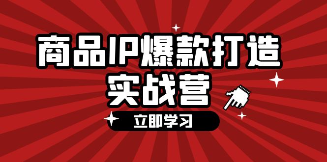 商品-IP爆款打造实战营【第四期】，手把手教你打造商品IP，爆款 不断-易购网创