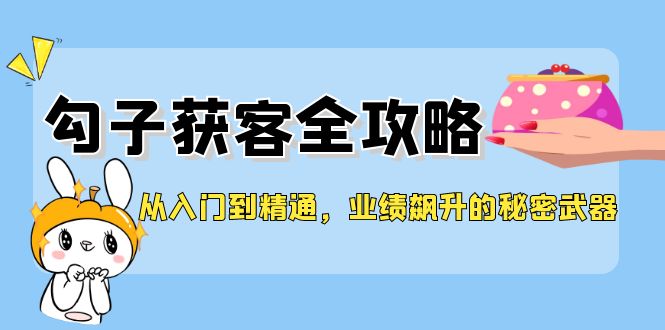 从入门到精通，勾子获客全攻略，业绩飙升的秘密武器-易购网创